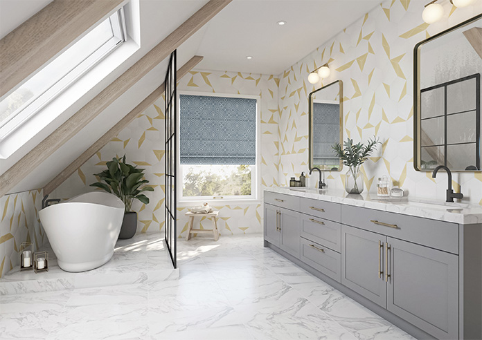 Newquay, Sterling - Twist&Fit Roman Blind - Image 6